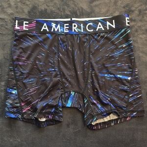 American Eagle Black and Blue Boxer Briefs